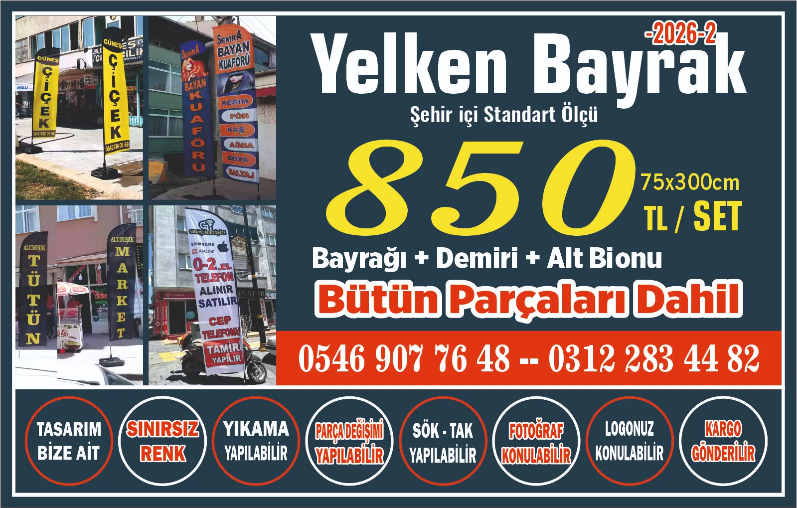 Kırıkkale ve ilçeleri için Olta Bayrak Fiyatı 850 TL'dir